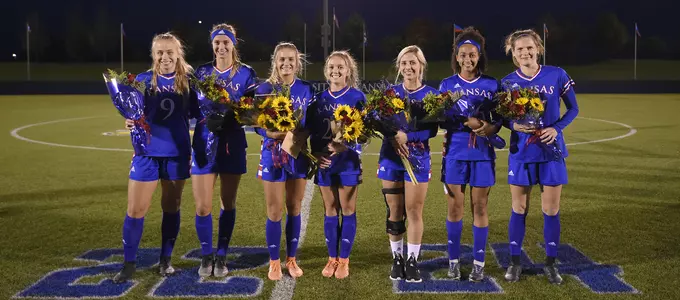 Jayhawks draw with Mountaineers on Senior Night Image