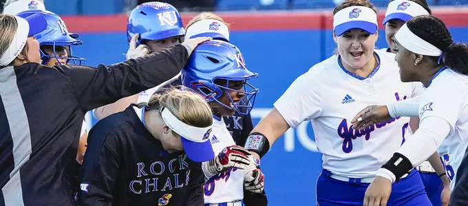 Jayhawks Hit Their Way to Two Victories on Friday Image