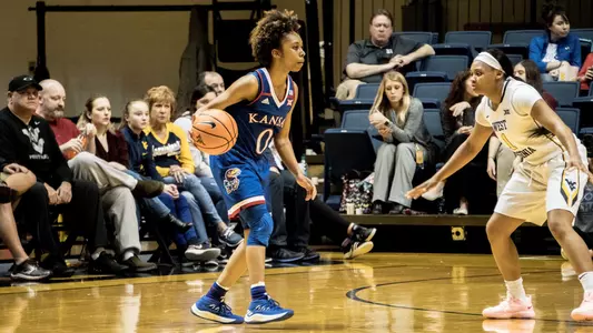 Cold-shooting Jayhawks fall at West Virginia, 76-46 Image