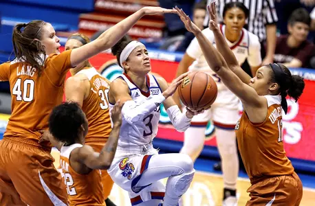 Cold-shooting Jayhawks fall to Texas, 75-42 Image