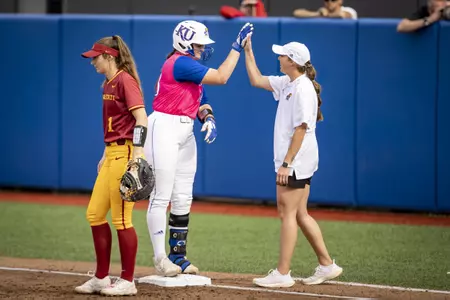 Kansas Drops First Game of Iowa State Series Image