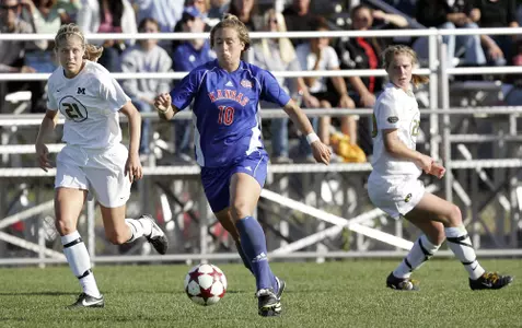 KU Soccer Defeats Missouri, 3-2, in Double OT Image