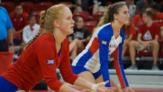 No. 8 Kansas sweeps opening weekend with five-set win over NC State Image