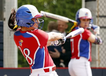 Run-Rule, Shutout Makes it Six-Straight for Kansas Softball Image