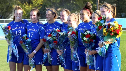Kansas Soccer Sends Seniors, Season off with 3-0 win Over Edwardsville Image