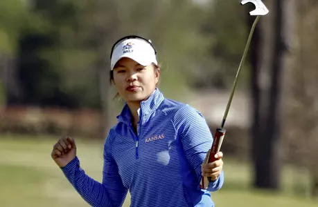 Kansas women’s golf ends regular season with top-five finish Image