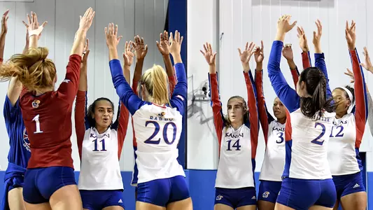 No. 7 Kansas sweeps No. 13 Kentucky in memorable home opener Image