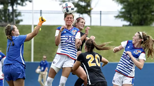 Kansas falls to Iowa, 1-0, in exhibition action Image