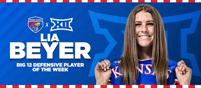 Beyer Named Big 12 Defensive Player of the Week Image