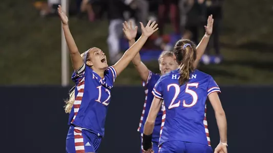 Golden Goal lifts No. 24 Kansas past Sooners in 2OT, 2-1 Image