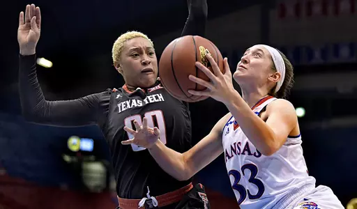 Jayhawks fall at No. 23 Oklahoma State, 92-63 Image