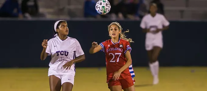 No. 8 Kansas Drops Match to No. 5 TCU, 2-0 Image