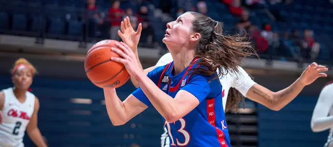 Jayhawks fall at Ole Miss, 70-53 Image