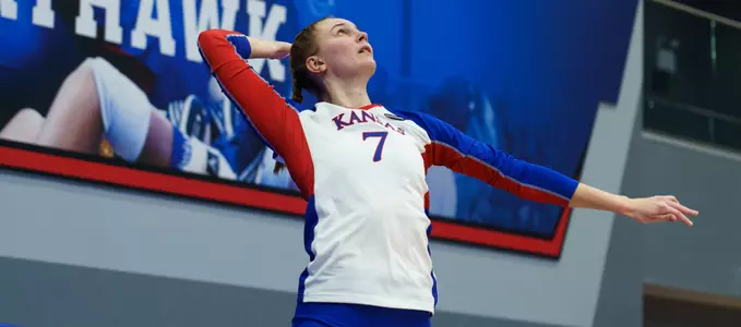 Jayhawks Top Bobcats in Three Sets Image