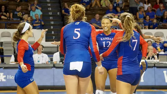 Jayhawks defeat Cougars in five-set comeback fashion Image