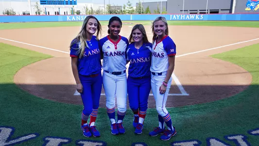 Kansas softball signs four to National Letters of Intent Image