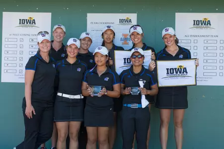 KU Women’s Golf Finishes Second at Iowa Tourney Image