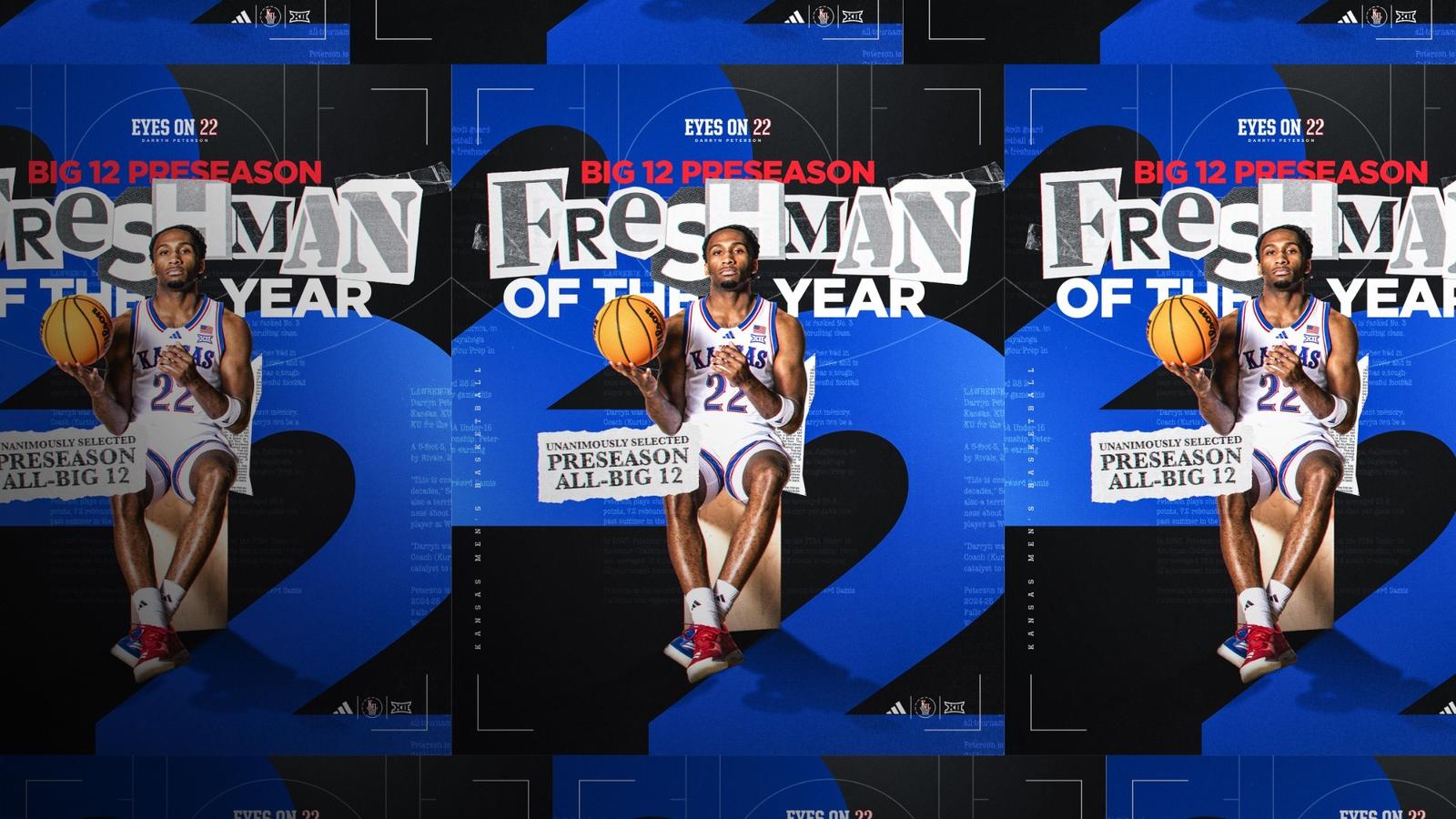 Darryn Peterson Named Preseason Big 12 Freshman of the Year – University of Kansas Darryn Peterson Named Preseason Big 12 Freshman of the Year – University of Kansas