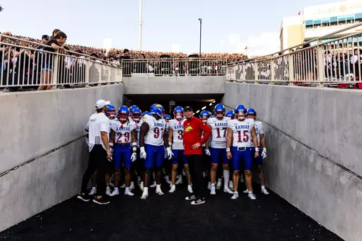 Kansas Football Team Runout