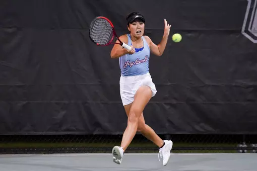 ORLANDO, FL - NOVEMBER 18: Kyoka Kubo of Kansas University in action during the NCAA Division I Women’s Tennis Singles Championship at the USTA National Campus on Tuesday, November 18, 2025 in Orlando, Florida.