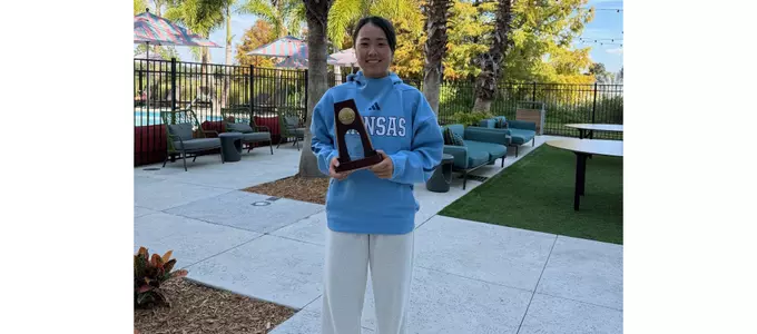 Kubo with NCAA Trophy