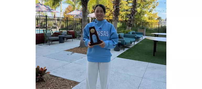 Kubo with NCAA Trophy