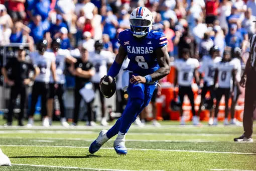 quarterback Jalon Daniels #6 of the Kansas Jayhawks