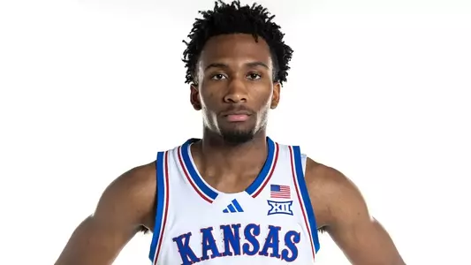 Darryn Peterson in a Kansas Jayhawks uniform