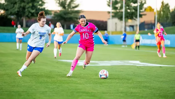 Rowan’s Late Score Secures Draw for No. 18 Kansas