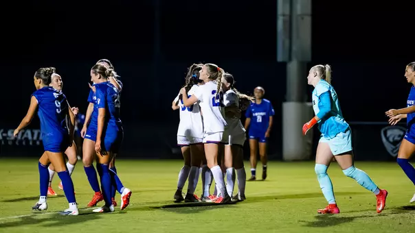 October 8, 2026 - Womens Soccer at Kansas State. Photo by Arun Halder/Kansas Athletics