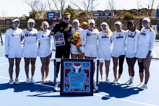No. 37 Kansas Defeats Cincinnati 4-0 for Senior Day Sweep