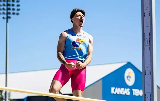 Anthony Meacham 5.81 Photo by Arun Halder/Kansas Athletics