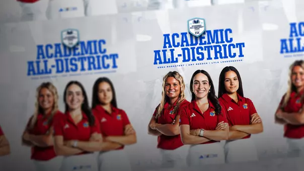 WGolf CSC Academic All-District graphic