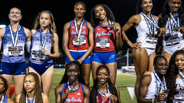 Tucson, AZ - 05.16.2026 - during Outdoor Big12s at Roy P. Drachman Track & Field Stadium in Tucson, AZ. Photo by Sydney Allan/Kansas Athletics