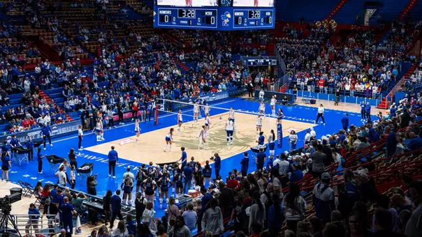 Allen Fieldhouse Volleyball 2025
