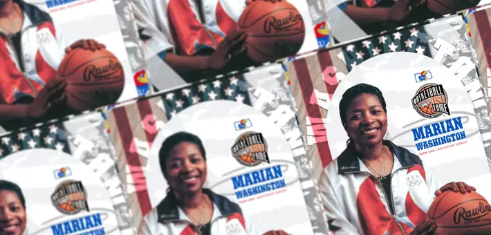 Marian Washington HOF Graphic