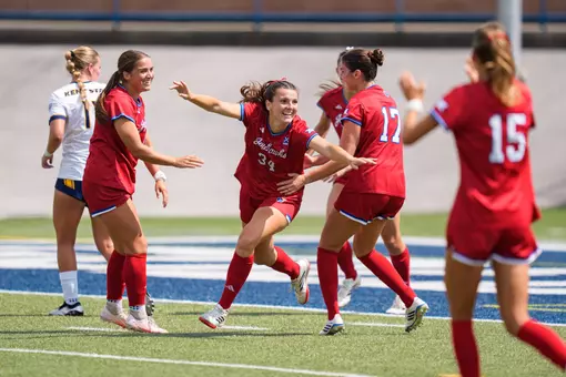 No. 12 Kansas Strikes Late to Defeat Kent State 3-1