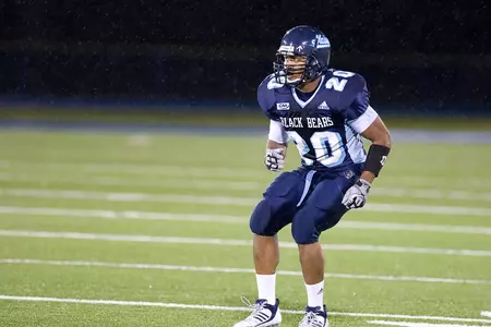 Football Falls to Albany in Defensive Struggle Image