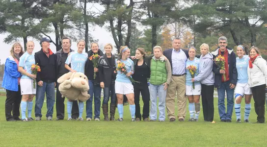 Women's Soccer Explodes for Six Goals on Senior Day - Dubuc Notches Hat Trick Image