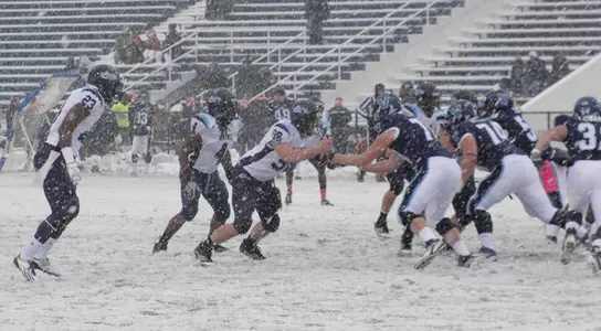No. 8 Football Wins at Snowy Villanova 41-25 Image
