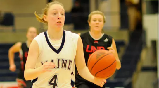 Balanced Scoring Attack Leads Black Bears Over Maine Maritime, 73-37 Image