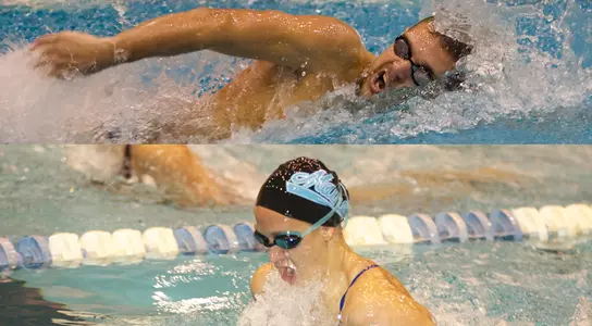 Swimming's Bender, Shelley Named to America East All-Academic Teams Image