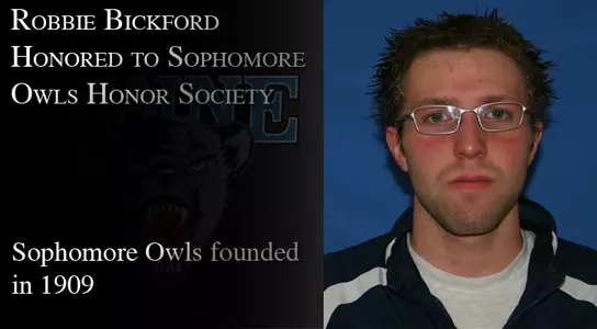 Swimming's Robert Bickford Inducted Into Sophomore Owls Image