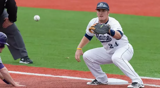 Ninth Inning Heroics Lead Maine to Doubleheader Split Image