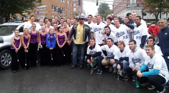 Baseball Team Participates in Fireball Run Parade Image