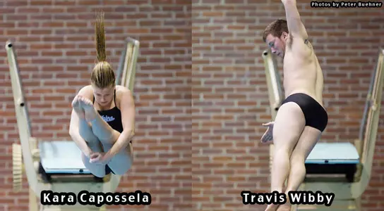 Capossela; Wibby Named America East Divers of the Week Image