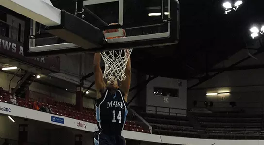 Edwards Leads Men's Basketball to 76-73 Win at Northeastern Image