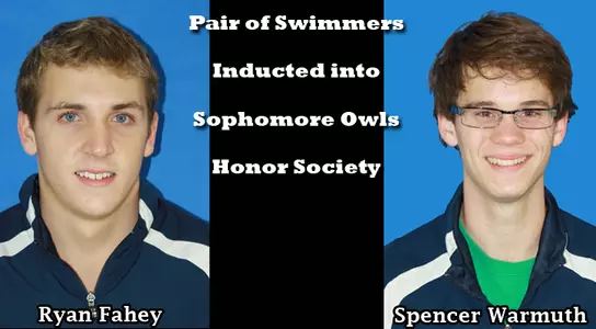Fahey, Warmuth Inducted into Sophomore Owls Honor Society Image