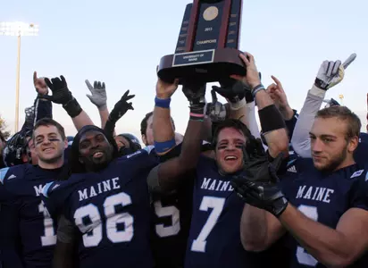 2013 Top Moment: Maine Football Clinches First CAA Title With 41-0 Rout of Rhode Island Image