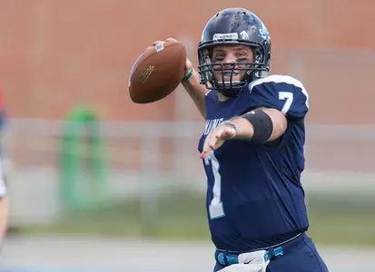 #8 Football Defeats Albany 33-27, Move to 9-1 for Best Start in School History Image